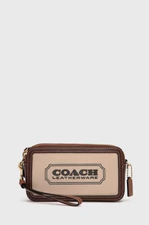 Torebki damskie - Coach Coach kopertówka kolor beżowy - grafika 1
