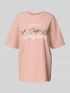 Koszulki i topy damskie - T-shirt typu oversized z nadrukiem z motywem - miniaturka - grafika 1