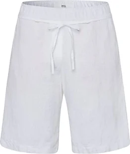 BRAX Damskie szorty jeansowe Style Mel B Bermuda Pure Linen, biały, 34W / 32L - Spodenki damskie - miniaturka - grafika 1
