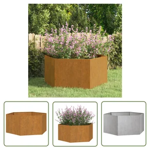 The Living Store Donica - rdzawa - 90x90x45 cm - stal kortenowska - Doniczka - Donice The Living Store Donica - rdzawa - 90x90x45 cm - stal kortenowska - Doniczka - Donice - miniaturka - grafika 1