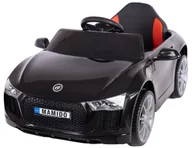 Pojazdy elektryczne dla dzieci - Mamido Auto Na Akumulator Fast Wing Siedzenie Eko-Skóra Czarny - miniaturka - grafika 1