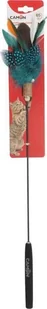CAMON CAT TOY wędka pióra czarne z dzwonkiem 65 cm - Zabawki dla kotów - miniaturka - grafika 1