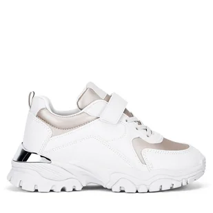 Sneakersy DeeZee TS5227K-21 Beżowy - Buty dla dziewczynek - miniaturka - grafika 1