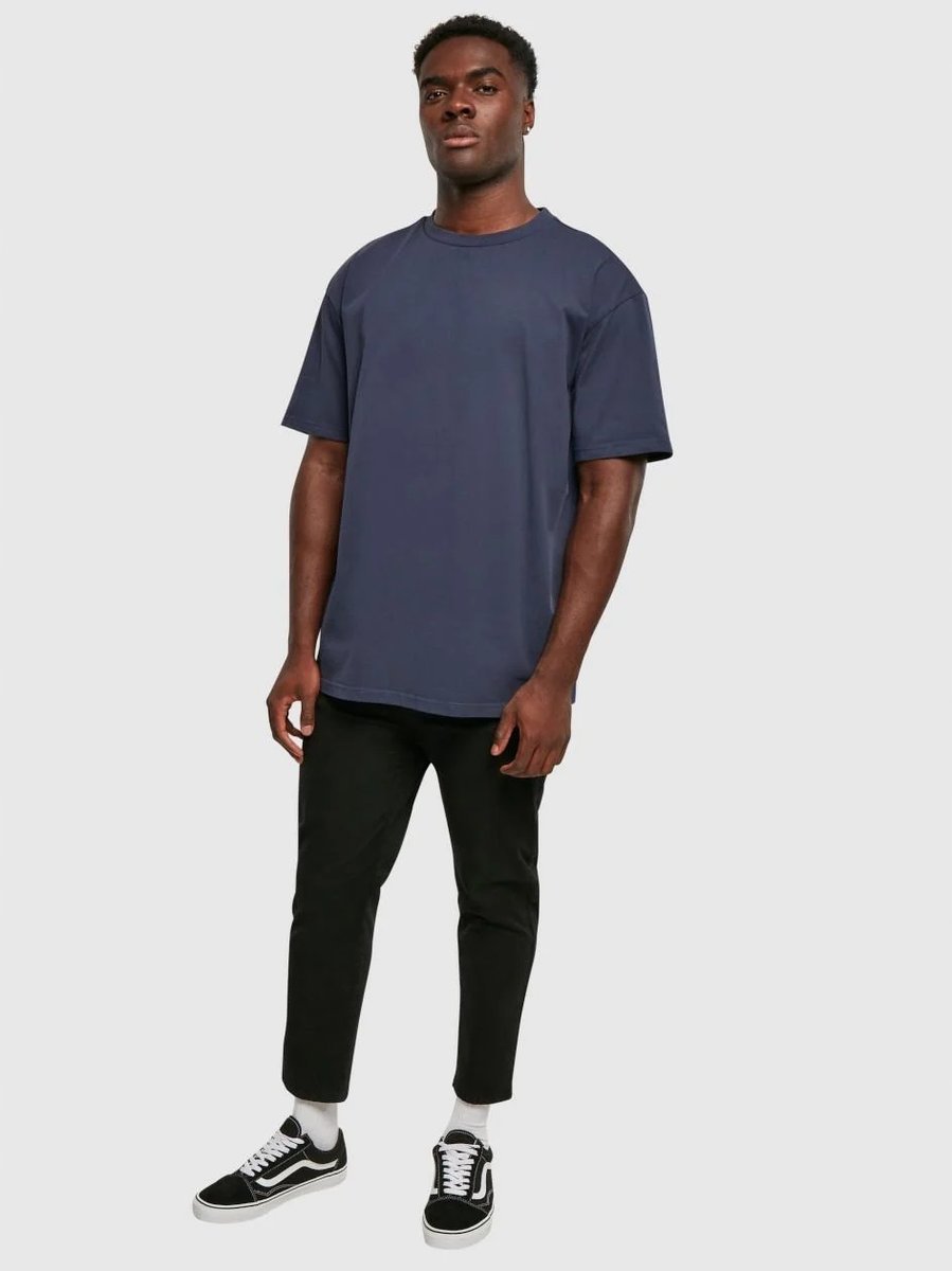 Koszulka T-Shirt Oversize Męska Granatowa TB5939 M