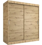 Szafy - Szafa przesuwna 180 cm dąb artisan E2-D95 - miniaturka - grafika 1