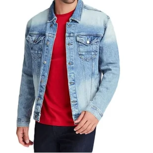 Kurtka męska Guess William katana jeansowa klasyczna-M - Kurtki męskie - miniaturka - grafika 1