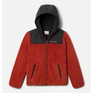 Odzież trekkingowa damska - Kurtka polarowa chłopięca Columbia Boys Rugged Ridge Hooded Overlay - miniaturka - grafika 1
