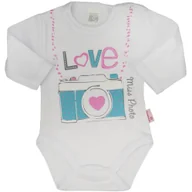 Body dla niemowląt - BODY NIEMOWLĘCE DŁUGI RĘKAW RĘKAWEK ROZM. 62 Pampicio - miniaturka - grafika 1