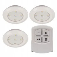 Taśmy LED - Podszafkowa lampka Led 3x 5LED z pilotem 4000k - miniaturka - grafika 1