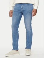 Spodnie męskie - Tommy Jeans Jeansy Scanton DM0DM20202 Niebieski Slim Fit - miniaturka - grafika 1