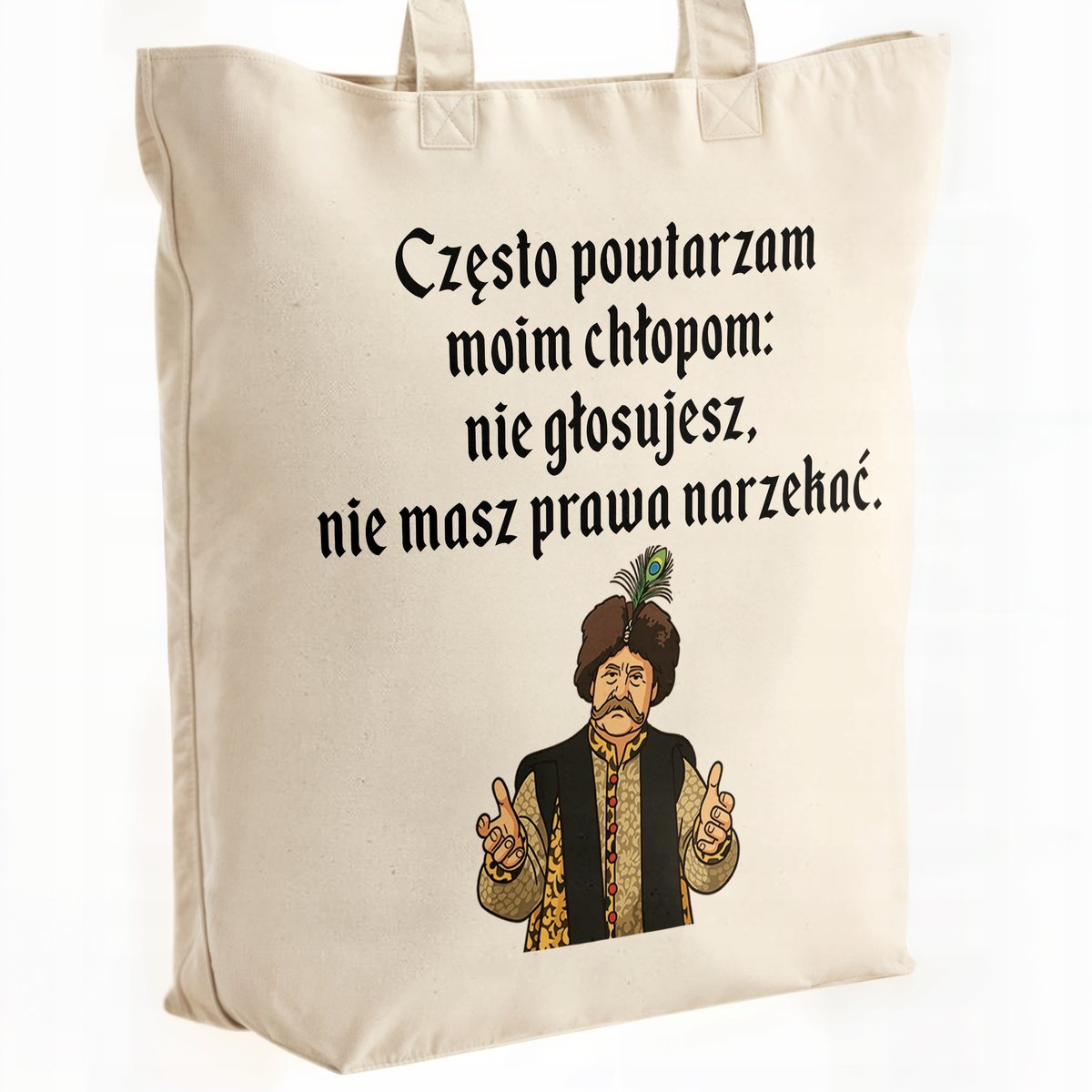 Torba bawełniana premium na zakupy 1670 Często Powtarzam Moim Chłopom