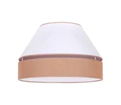 Lampy sufitowe - Duolla - Lampa sufitowa AVIGNON 1xE27/15W/230V śr. 50 cm biały/brązowy - miniaturka - grafika 1