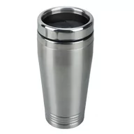 Kubki termiczne - Kubek izotermiczny Landskrona 380 ml, srebrny/czarny - miniaturka - grafika 1