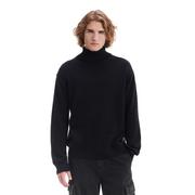 Moda i Uroda OUTLET - Cropp - Czarny sweter z golfem - Czarny - miniaturka - grafika 1