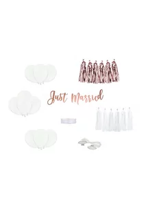 Partydeco Zestaw dekoracji samochodowych - Just Married" ZDS4 [13992815] - Wesele i ślub - miniaturka - grafika 1