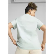 Koszulki sportowe damskie - Damska koszulka z logo ESS No. 1 PUMA Peaceful Blue - miniaturka - grafika 1