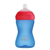 Kubki dla dzieci - Philips Kubek z miękkim ustnikiem 300ml Niebieski - miniaturka - grafika 1