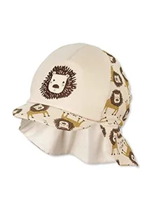 Sterntaler Unisex dziecięca czapka z daszkiem ochrona karku, lew, czapka dziecięca, beżowy, 45 - Czapki damskie - miniaturka - grafika 1