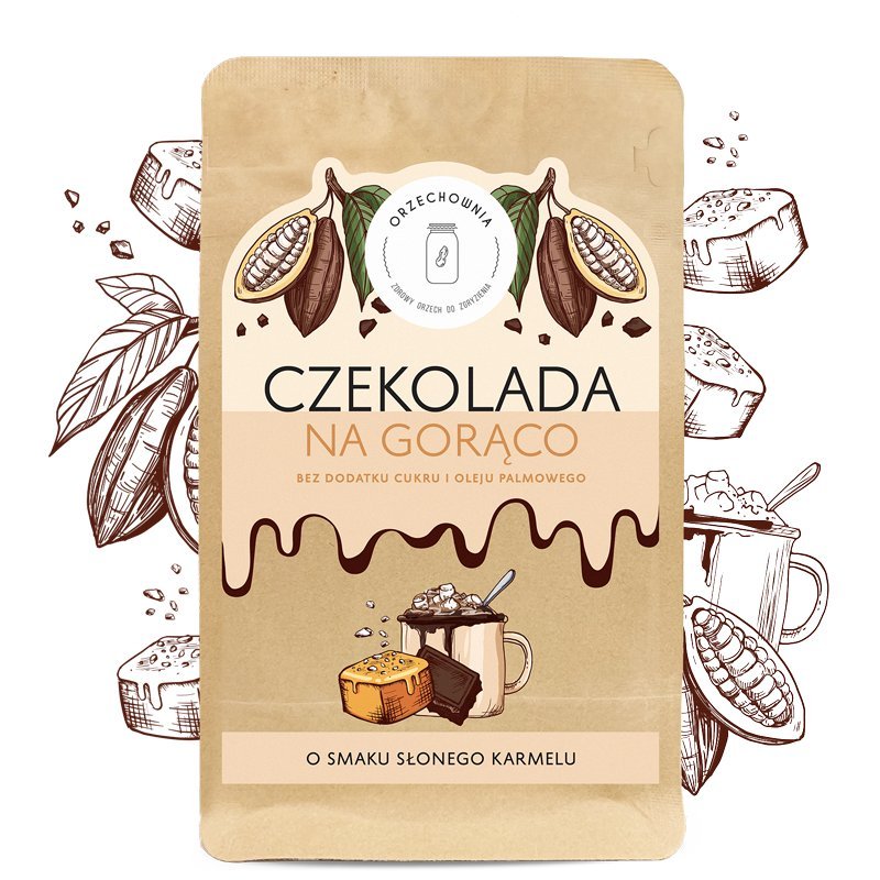 Orzechownia Czekolada do picia słony karmel 180g