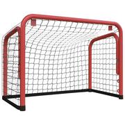 Bramka do hokeja, czerwono-czarna, 68x32x47 cm