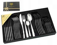 Zestawy sztućców - SZTUĆCE zestaw komplet sztućców POŁYSK 24 el 18/10 - miniaturka - grafika 1
