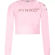 Bluzy dla dziewczynek - Pinko UP Bluza | Cropped Fit | stretch - miniaturka - grafika 1