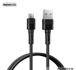 KABEL REMAX LEYA SERIES RC-C093 2.4A USB/MICRO USB 1M BLACK - Kable USB - miniaturka - grafika 1