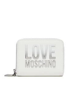 LOVE MOSCHINO Duży Portfel Damski JC5726PP0MKD0100 Biały - Portfele - miniaturka - grafika 1