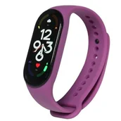 Akcesoria do smartwatchy - Pasek DEVIA Deluxe Sport do Xiaomi Mi Band 5/Mi Band 6/Mi Band 7 Fioletowy - miniaturka - grafika 1