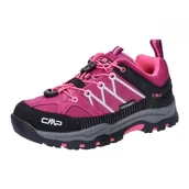 Buty dla chłopców - CMP Kids Rigel Low Trekking Shoes WP, buty unisex dla dzieci i młodzieży, Berry Pink Fluo, 29 EU - miniaturka - grafika 1