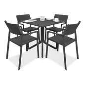 Meble ogrodowe - Meble Nardi TRILL/CLIP 4+1 Antracite - miniaturka - grafika 1
