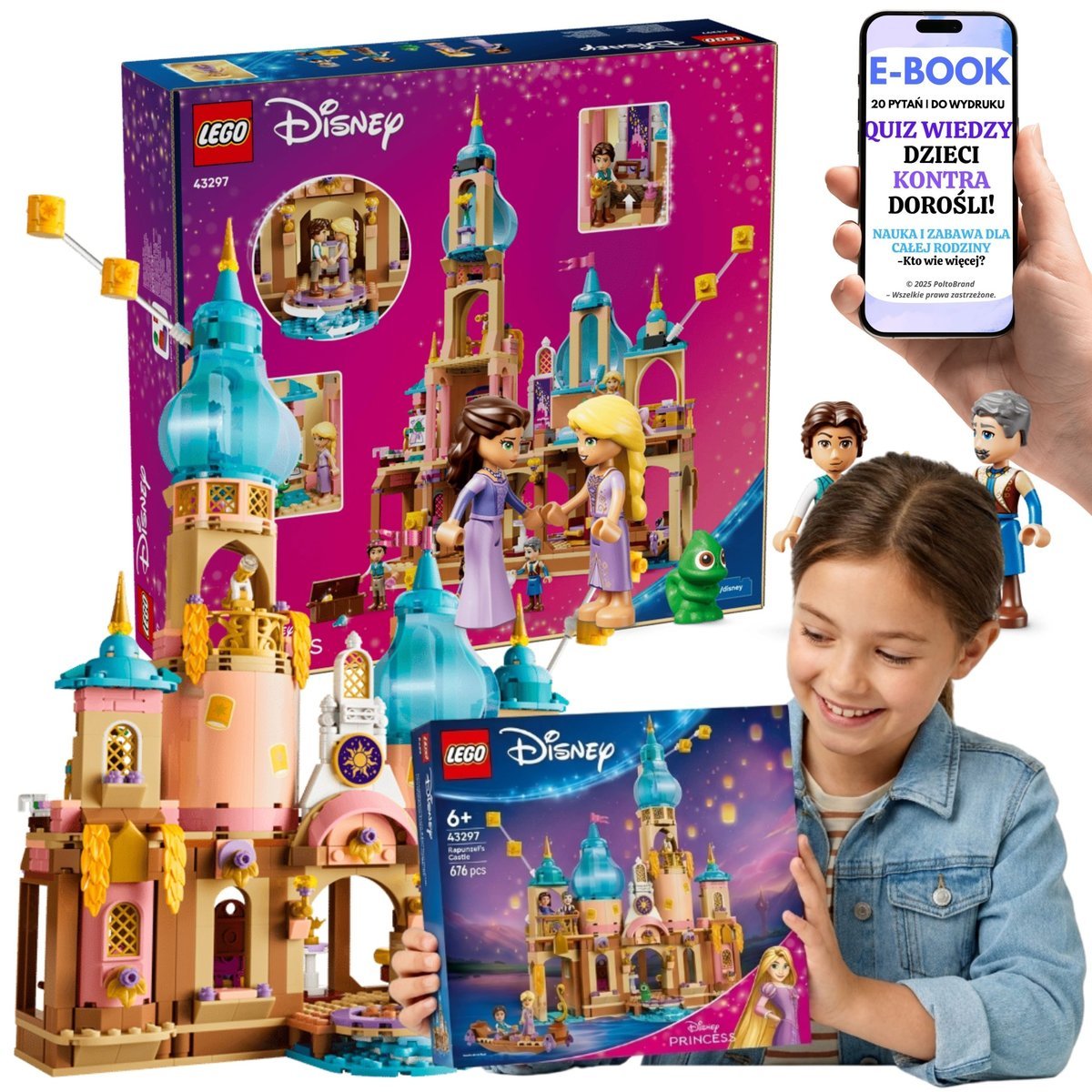 LEGO Disney Princess Zamek Roszpunki Prezent (43297) + E-BOOK-2