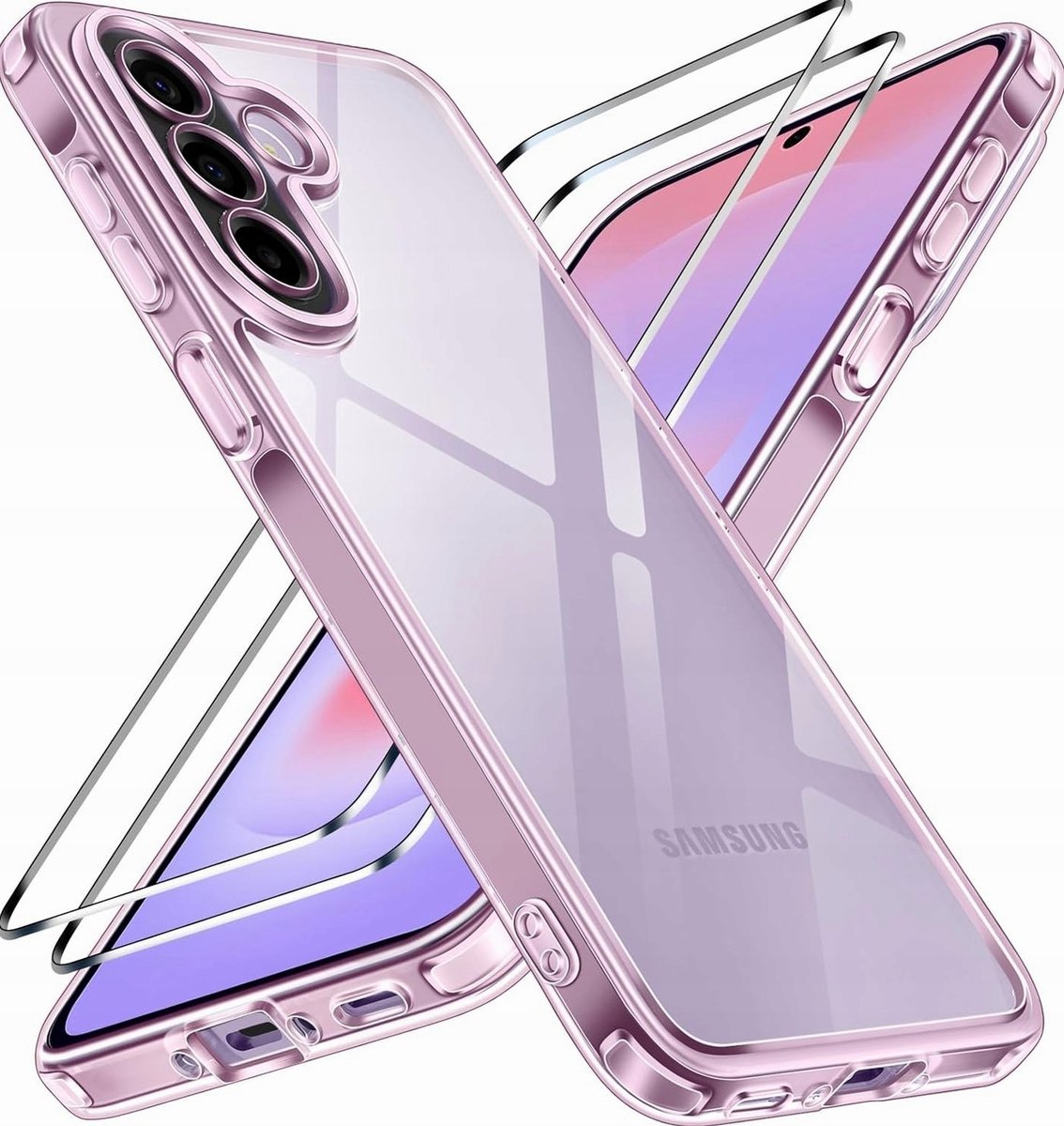 ETUI TELEFONU FIOLETOWE ZESTAW 2 SZKŁA OBUDOWA SZTYWNA OCHRONNA SLIM