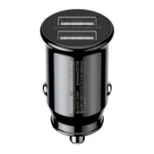 Ładowarki samochodowe - Ładowarka samochodowa 2x USB, REMAX RCC239, 2.4A (czarna) - miniaturka - grafika 1