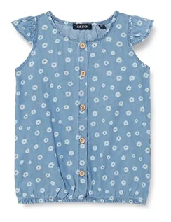 Bluzki damskie - Blue Seven Bluzka dziewczęca, dżinsowy niebieski, 4 lata, Jeansowy niebieski Orig, 104 cm - grafika 1