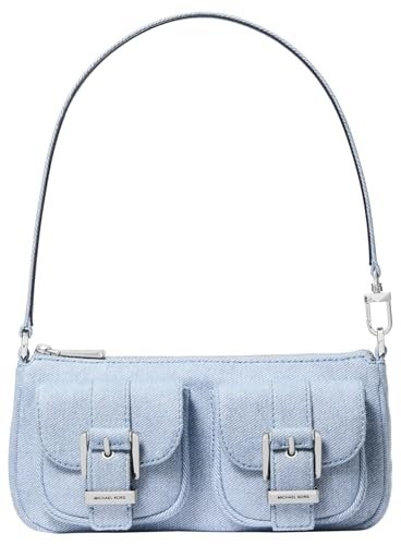 Michael Kors SM Conv ETUKIETA, torebka damska, pojedyncza, Niebieski Haze, Taglia unica