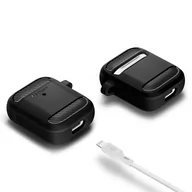 Akcesoria do słuchawek - Spigen rugged armor apple airpods matte black - miniaturka - grafika 1