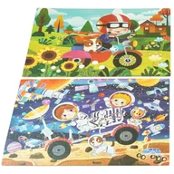 Puzzle - Puzzle kolorowa układanka 4W1  samochody auta 200el - miniaturka - grafika 1