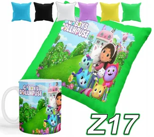 ZESTAW KUBEK + POSZEWKA Z NADRUKIEM KOCI DOMEK GABI BAJKI + IMIĘ - Gadżety dla niej i dla niego - miniaturka - grafika 1
