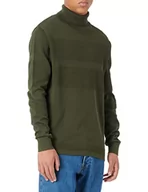 Swetry męskie - SELECTED HOMME SLHMAINE LS Knit ROLL Noos sweter męski, Forest Night, M, FOREST NIGHT, M - miniaturka - grafika 1