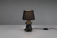 Lampy stojące - Reality LEUCHTEN Lampa stołowa Chita z ceramiki, czarna - miniaturka - grafika 1