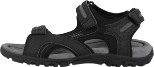 GEOX Respira Uomo Sandal Strada D Sandały męskie Czarny / Stone Czarny, Rozmiar:EUR 41 - Sandały męskie - miniaturka - grafika 1