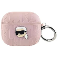 Akcesoria do słuchawek - Karl Lagerfeld KLA3PGKIPP AirPods 3 cover różowy/pink Monogram Karl Head - miniaturka - grafika 1