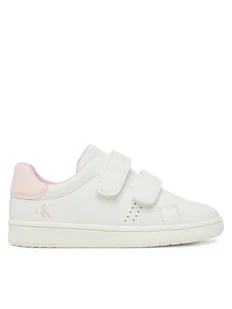 Calvin Klein Sneakersy Low Cut Velcro Sneaker V1A9-83087-1355 S Biały - Buty dla dziewczynek - miniaturka - grafika 1
