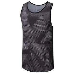 Mizuno Damski tank top z nadrukiem, czarny, 2XL - Koszulki i topy damskie - miniaturka - grafika 1