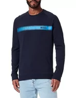 Bluzy męskie - BOSS Men's Authentic Loungewear bluza męska, ciemnoniebieska, M, ciemnoniebieski - miniaturka - grafika 1