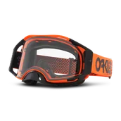 Gogle i okulary motocyklowe - Gogle Cross Oakley Airbrake M Pomarańczowy - miniaturka - grafika 1