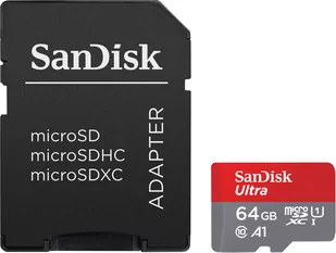 SANDISK ULTRA microSDXC 64 GB 120MB/s  + ADAPTER - Karty pamięci - miniaturka - grafika 1