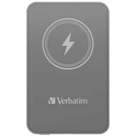 Powerbanki - Verbatim Charge 'n' Go Magnetic Wireless Power Bank 5000mAh szary - miniaturka - grafika 1