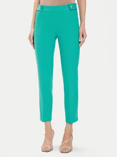 Morgan Spodnie materiałowe 241-PELIX.F Turkusowy Slim Fit - Spodnie damskie - miniaturka - grafika 1